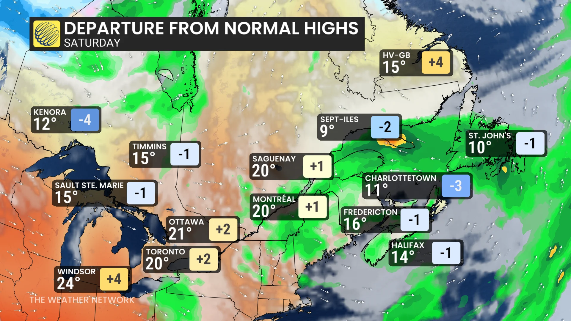 Eastern Canada may long weekend forecast temperatures and rain - May 11, 2026