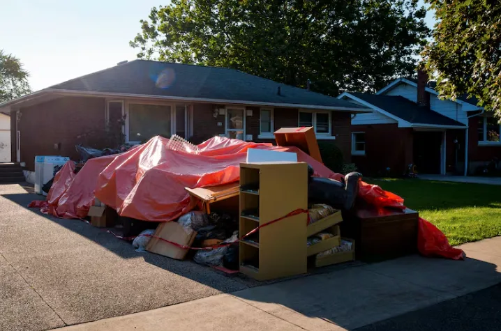 CBC - Damaged furniture from St. Catharines flood