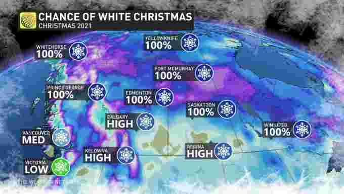 Natale bianco Canada occidentale