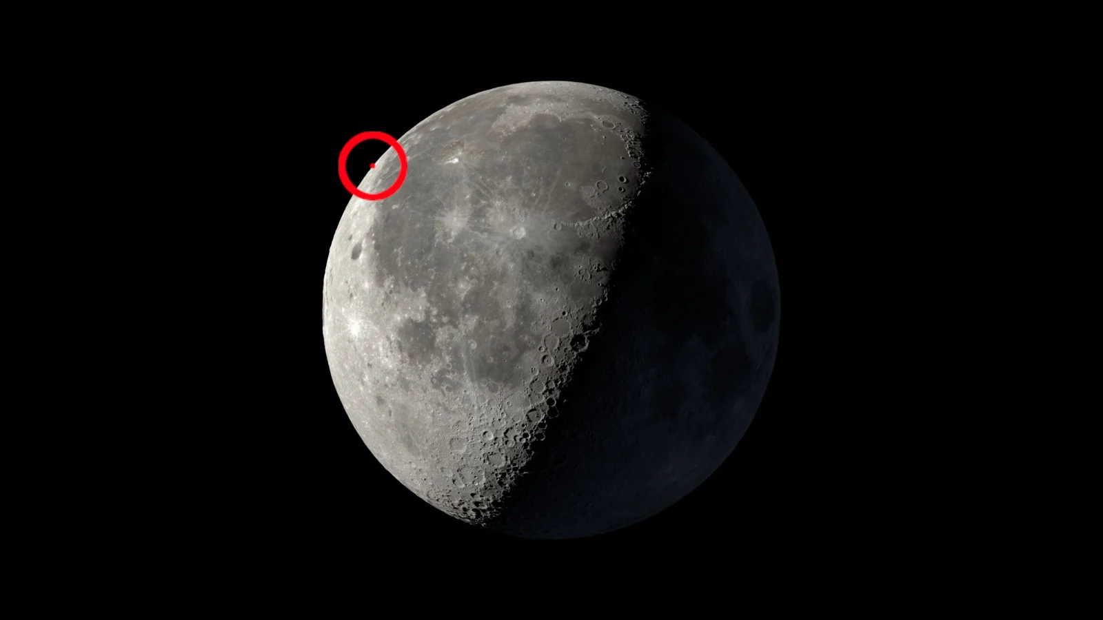 SpaceX 2nd stage booster Moon impact