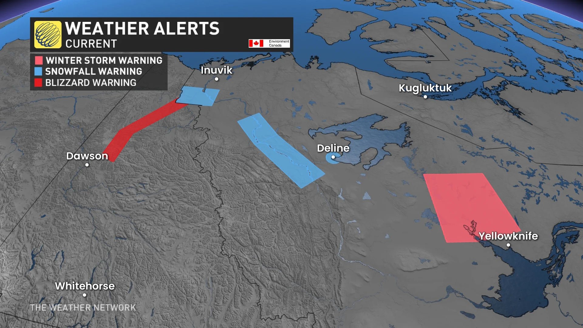 Baron - Northern Canada blizzard warning - May 3