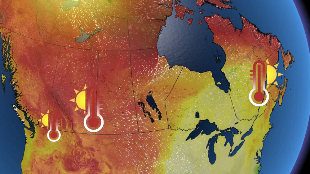 A huge swath of Canada just saw its warmest October on record