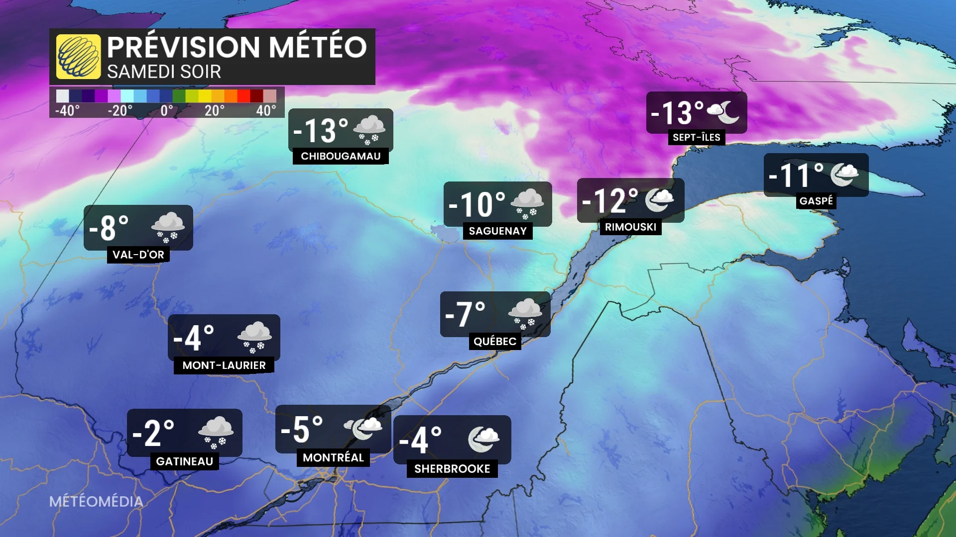Risque de bourrasques au Québec
