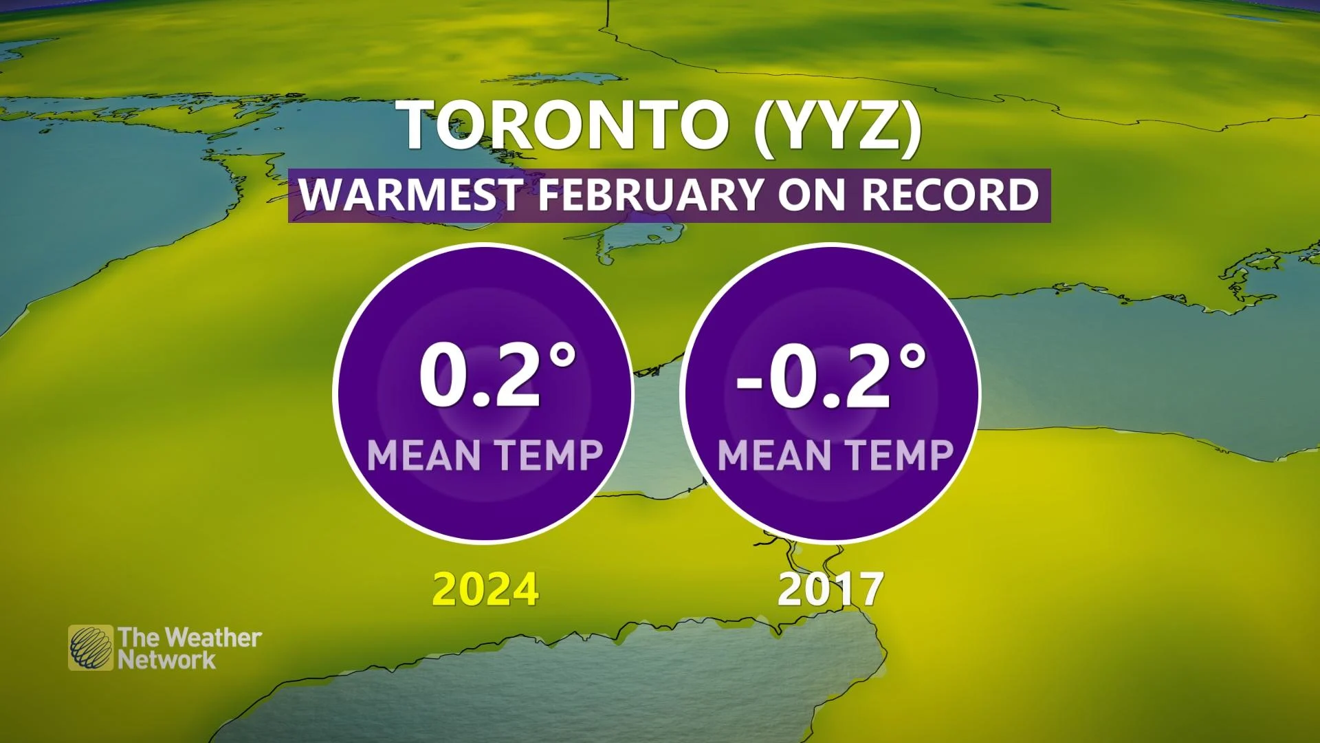 Toronto Warmest February 2024