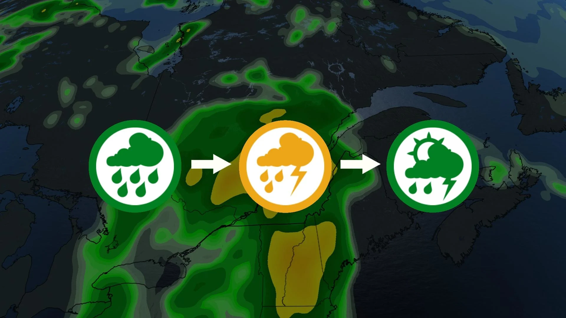 Trois systèmes cette semaine : jusqu’à 150 mm de pluie au Québec