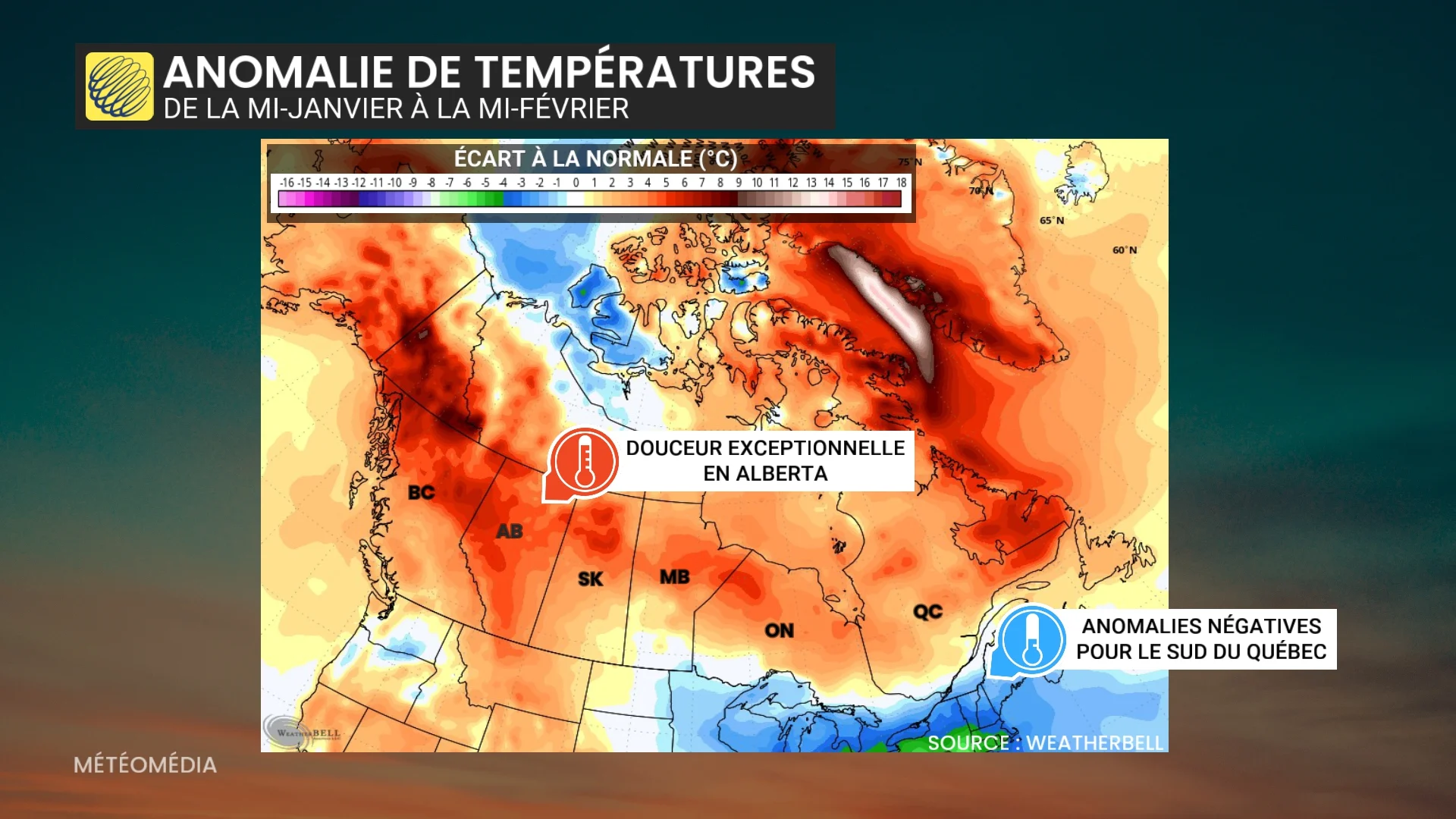 anomalie de temperatures