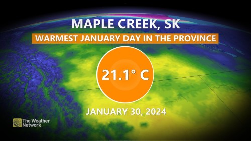 How history was made: Canada just soared passed 21 C in January