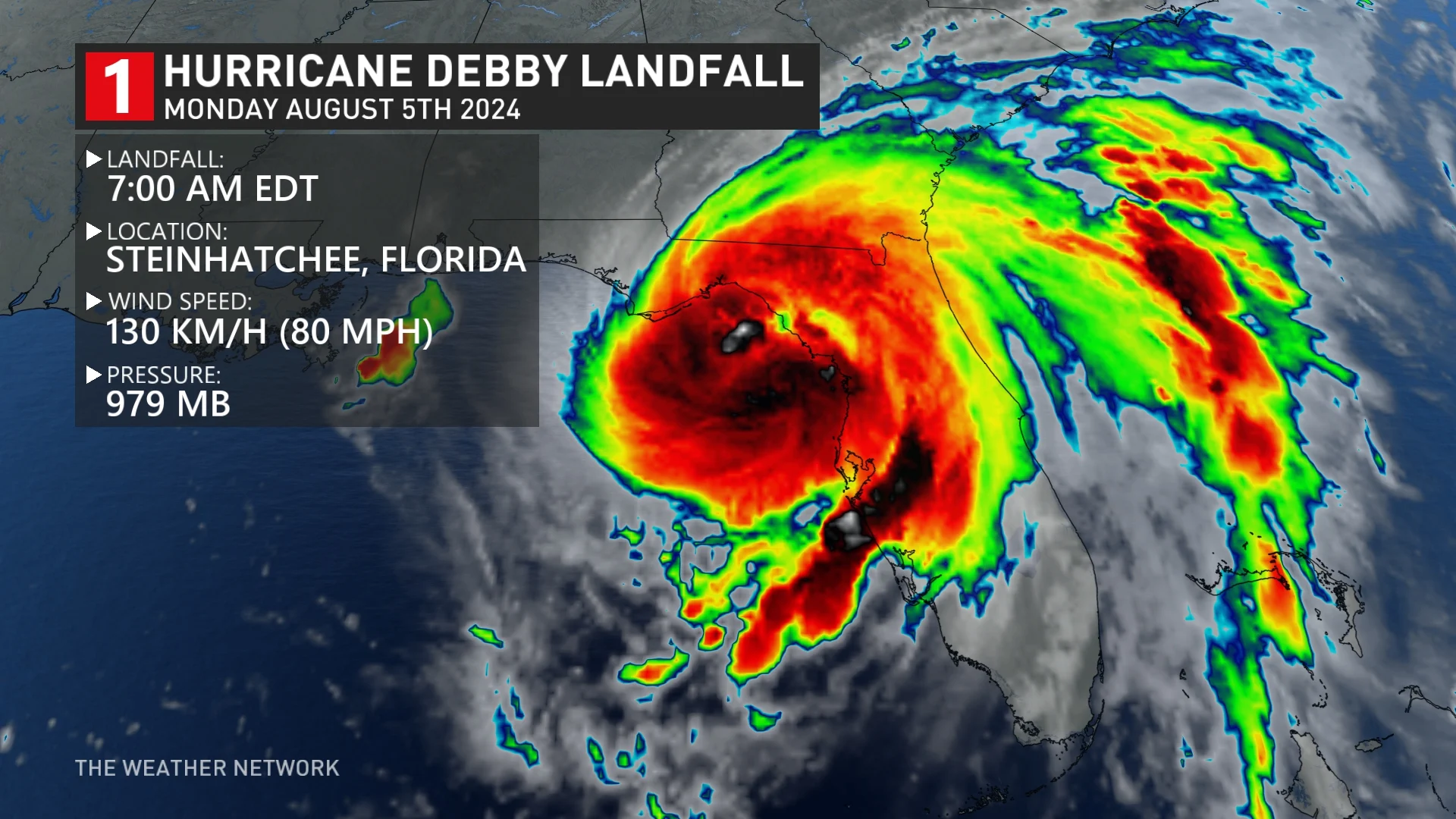 Debby Florida landfall August 5 2024