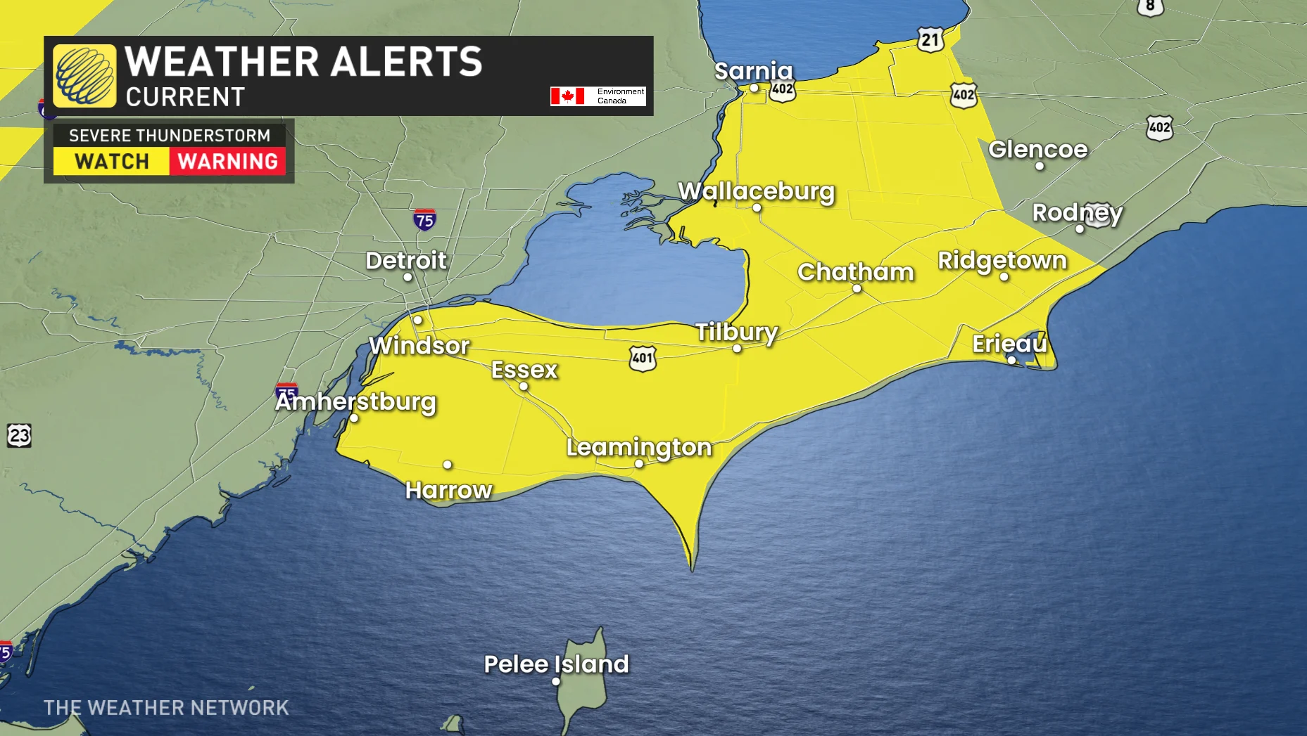Ontario Severe Thunderstorm Watch March 30 2025