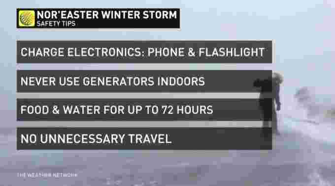 Nor'easter Safety Tips