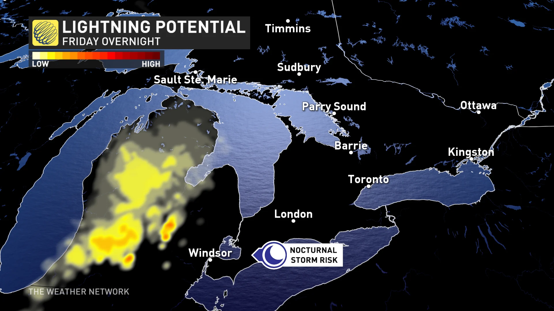 Baron - Ontario lightning potential - May 24