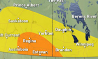 Prairies: Thunderstorm threat to continue into Labour Day, temps will vary