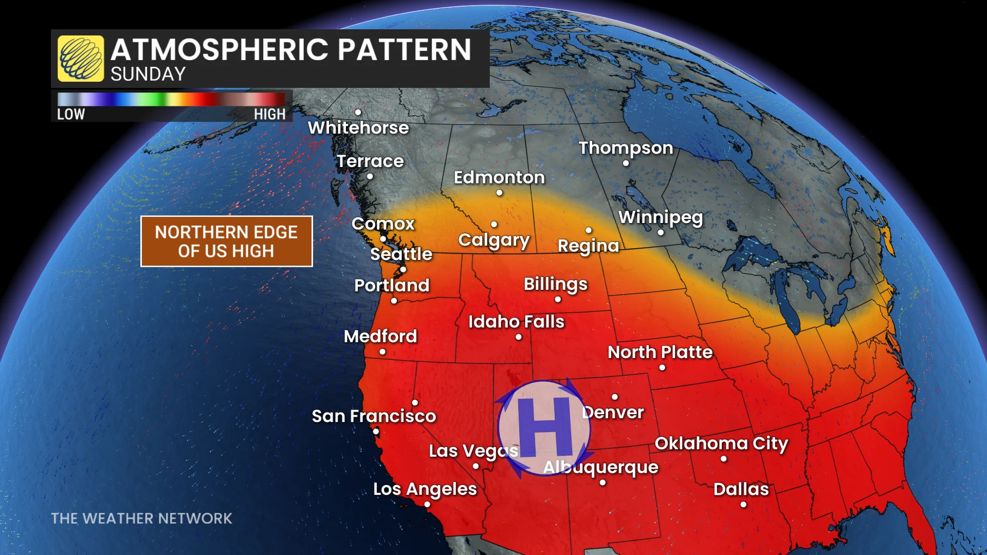 Baron - West atmospheric pattern Sunday - Oct 2