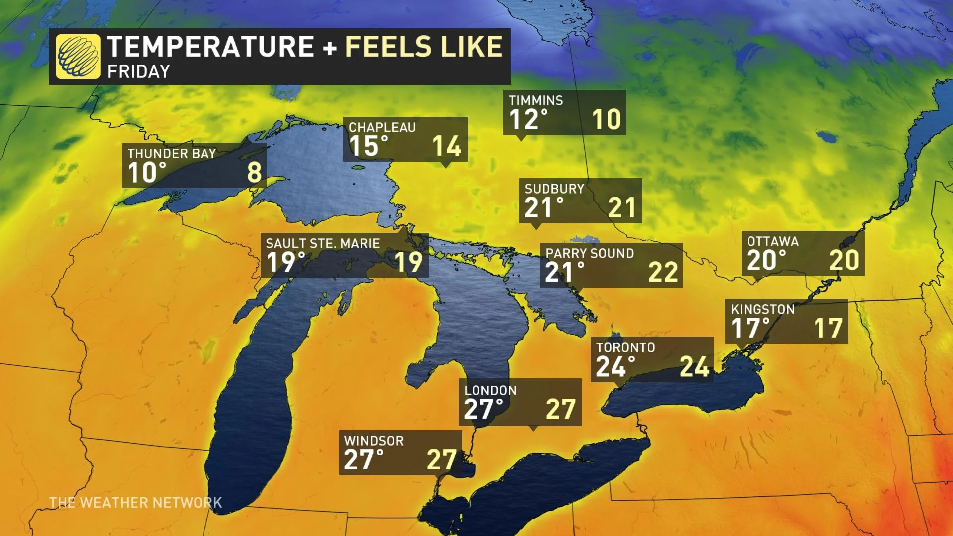 friday temps