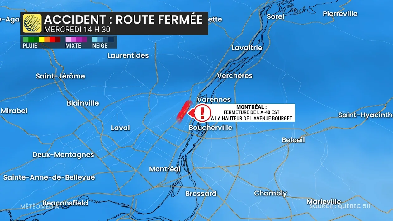 accident sur la 40