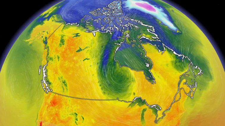 Canada's warmest air will sit in the Arctic on Thursday