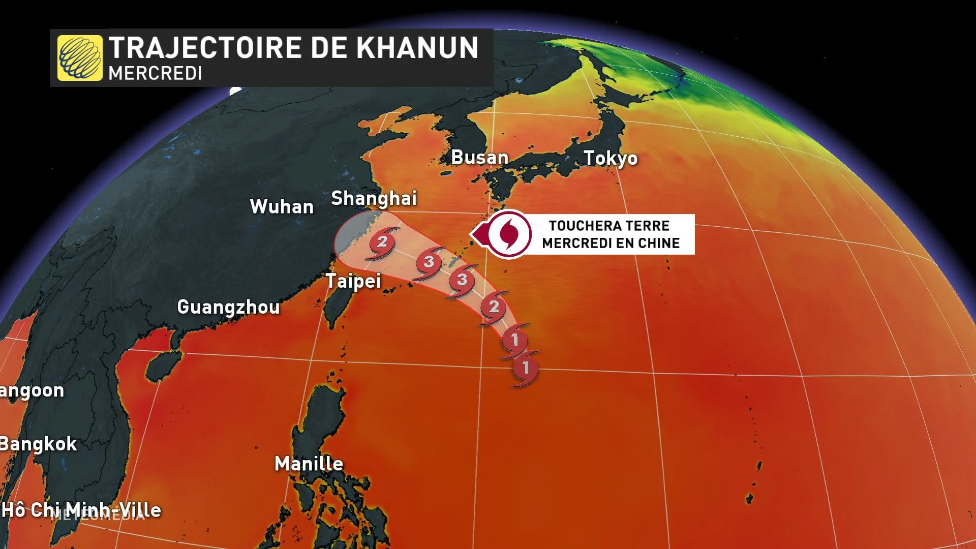 Trajectoire de Khanun