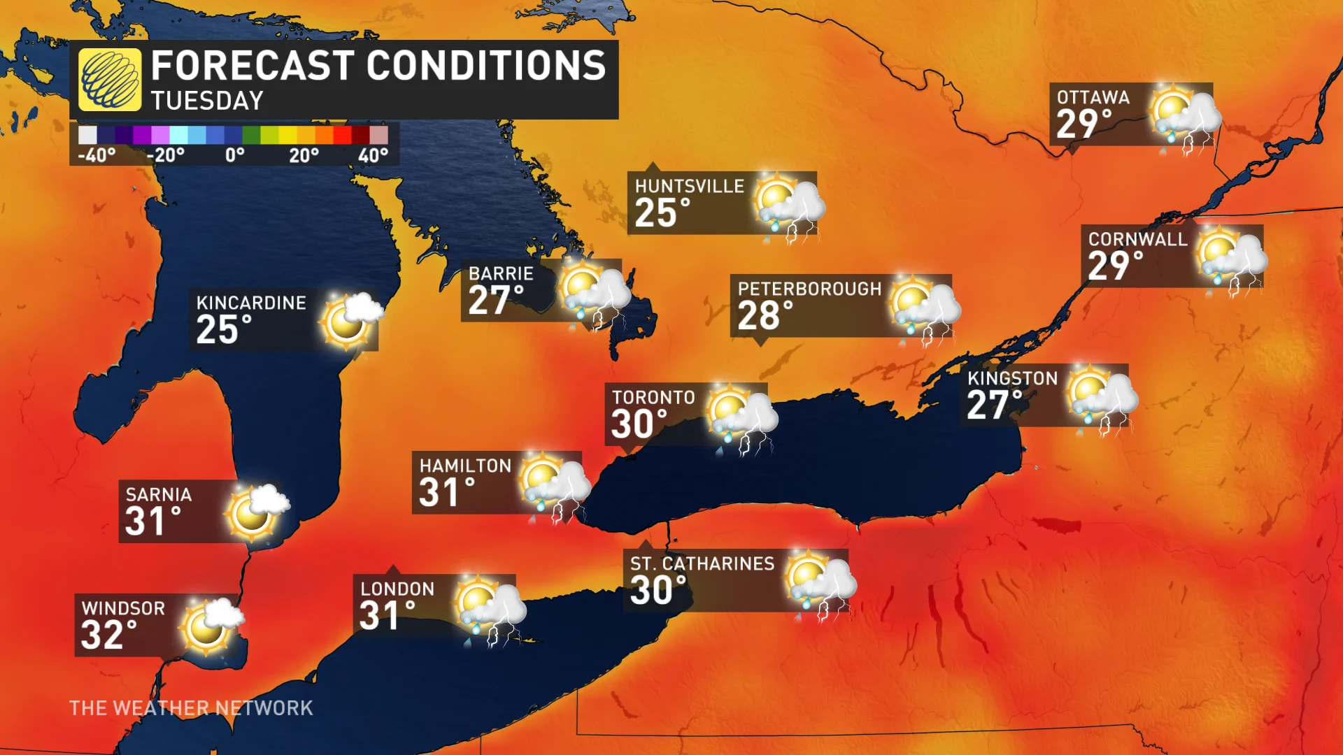 Baron - S.ONT Tuesday temps