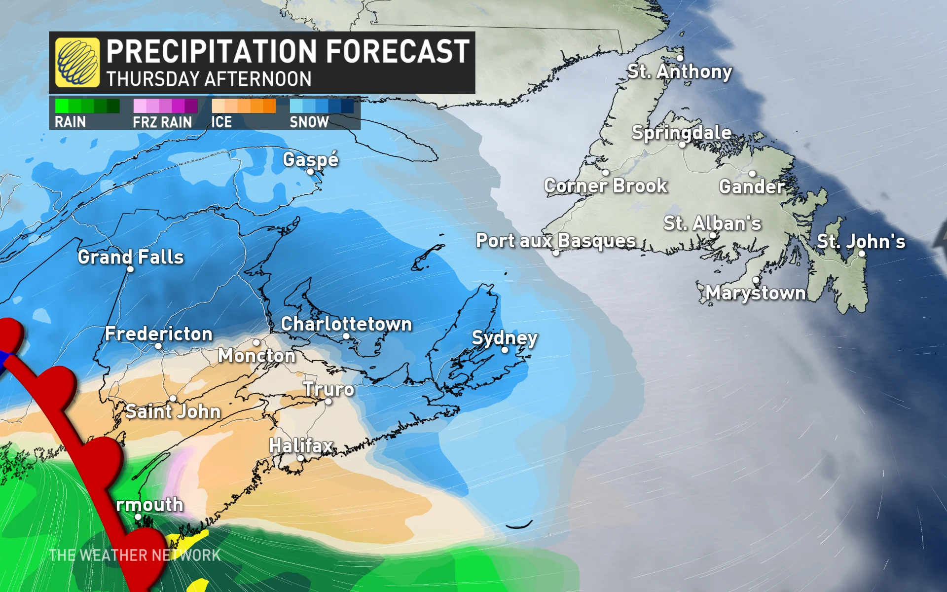 Baron - ATL precip Thursday afternoon - Feb12