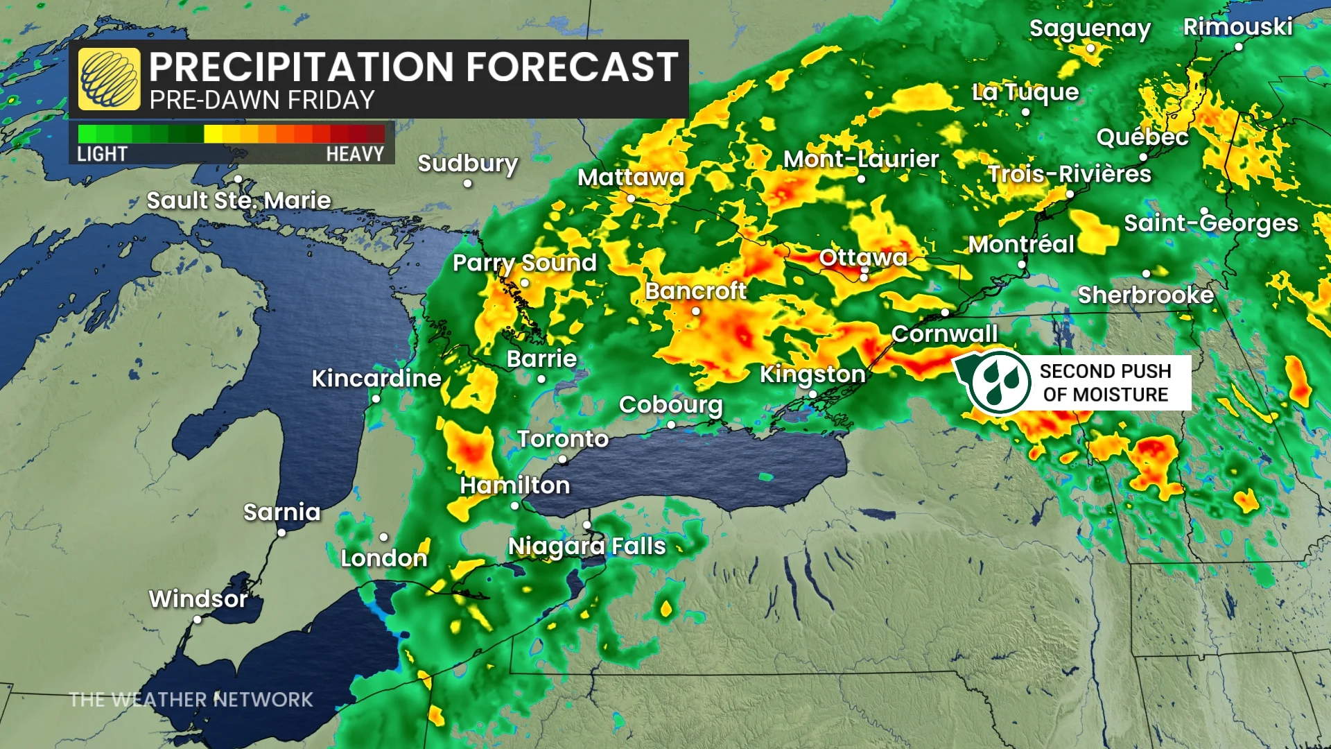 Baron - Precipitation predawn Friday ONQC - Oct30