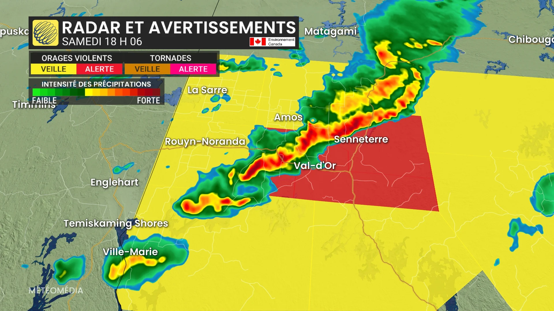 Orages violents et risque de tornades ce samedi : voyez où