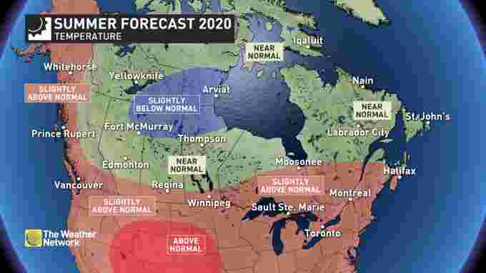 Summer Forecast Temperature 2020
