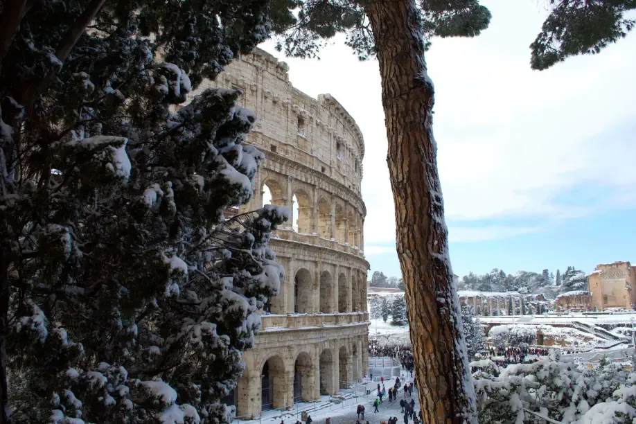 How Rome responded to a very rare snowfall