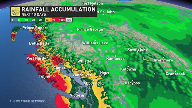 Relief coming to dry-stricken B.C. as pattern change brings rain - The ...