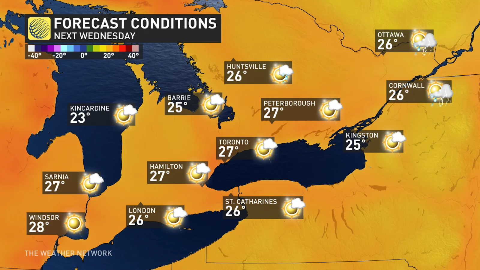 Southern Ontario Wednesday forecast Aug 7 2024