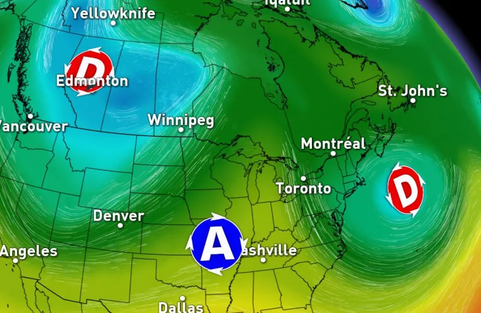 40 °C sépareront ces régions canadiennes