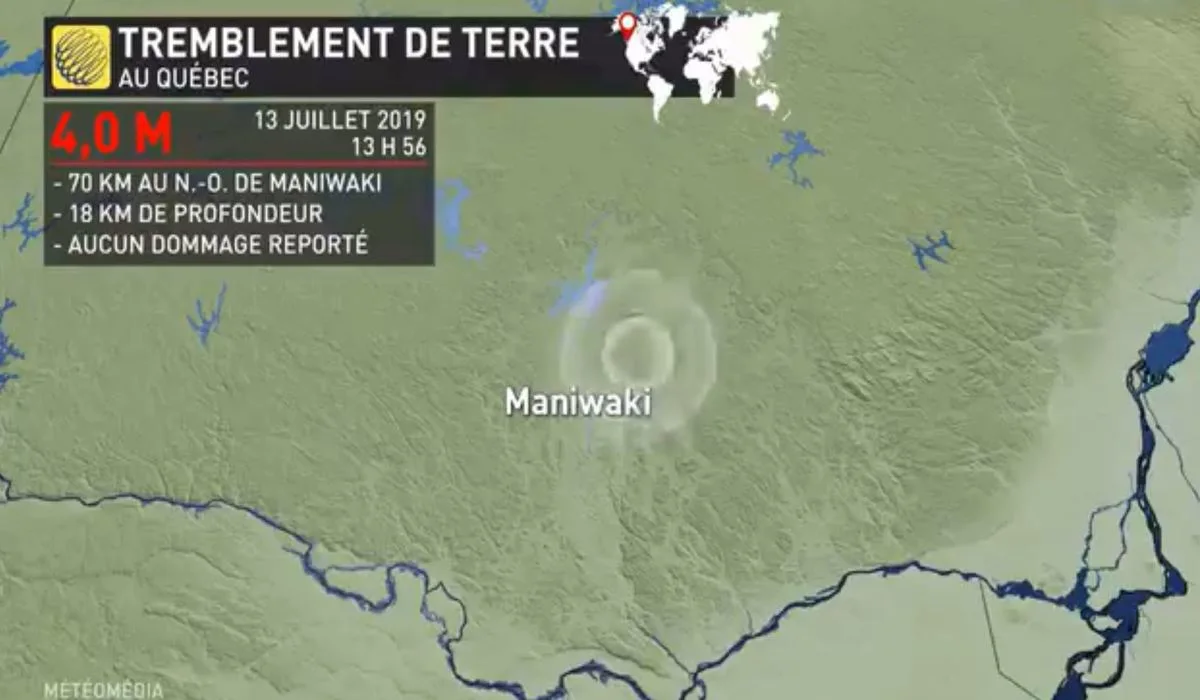 Un séisme de magnitude 4,0 frappe le Québec 