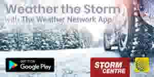 Get the full Storm Centre experience by downloading The Weather Network App. 