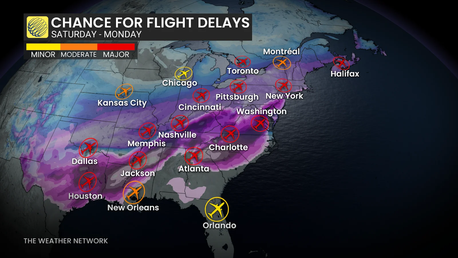 US Flight Delays Potential
