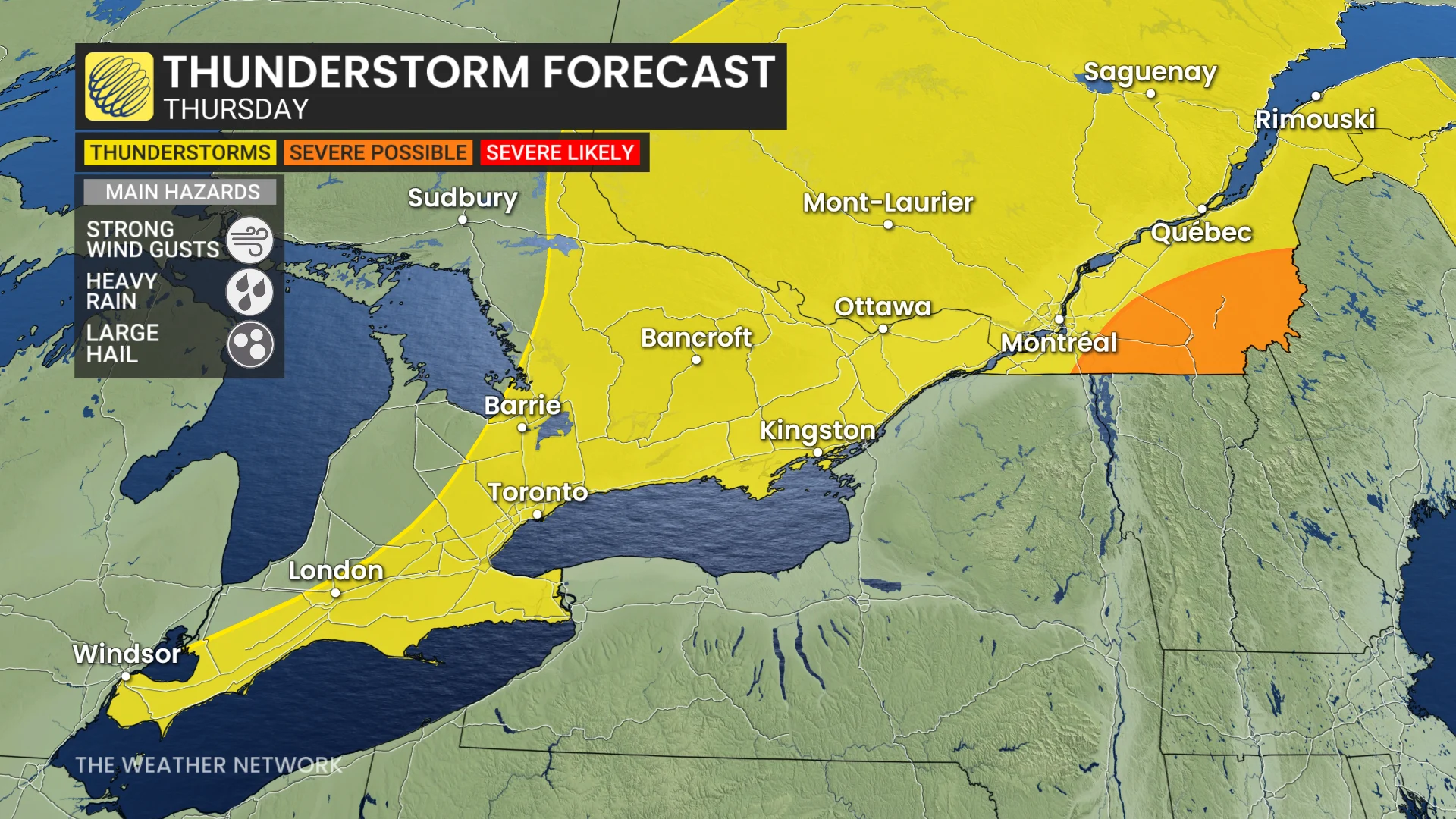 Baron - Thursday storm risk Ontario and Quebec - July8