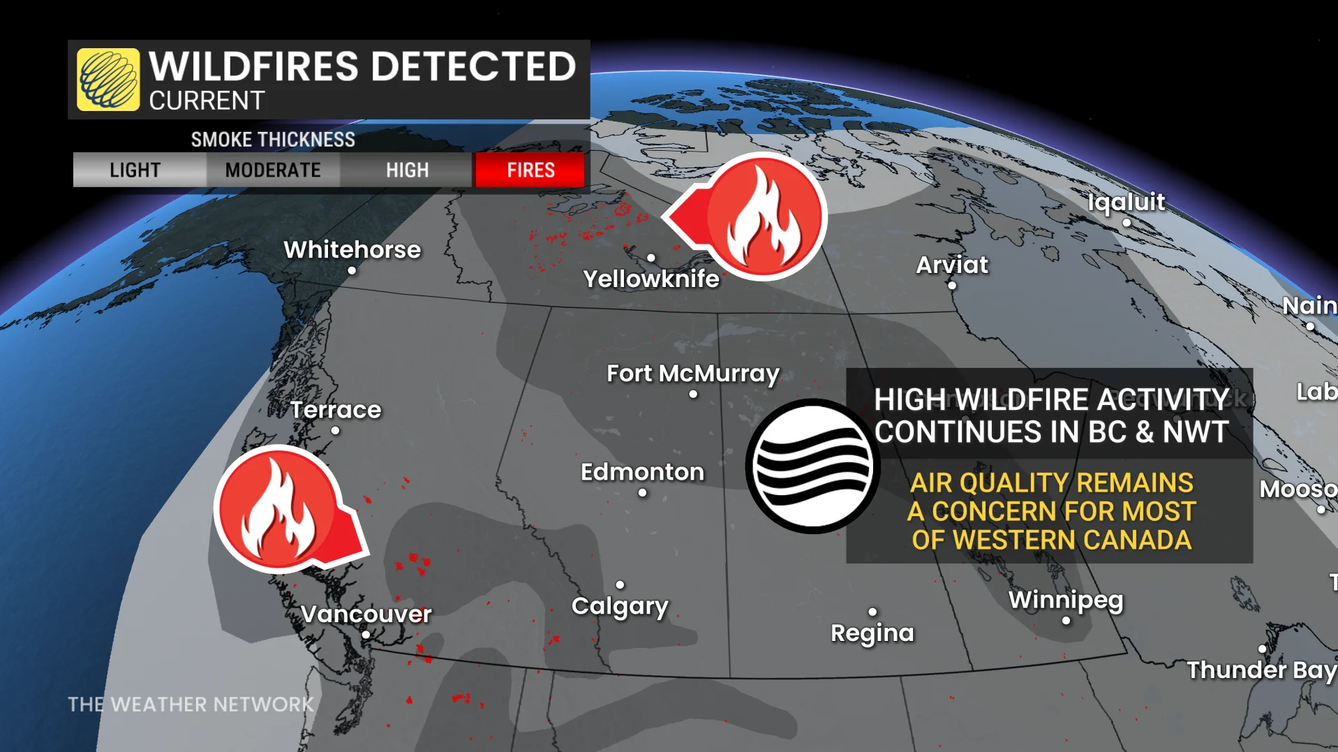 Baron - Wildfires detected national - July 23
