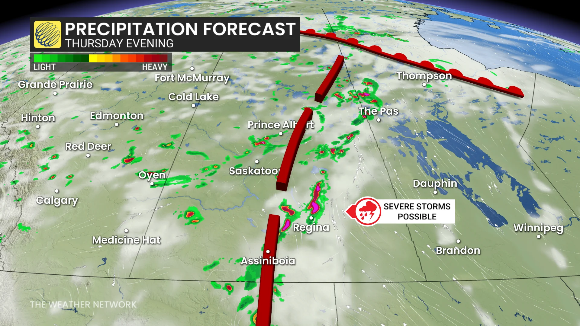 Barron - June 25 Precipitation Forecast Thursday Evening