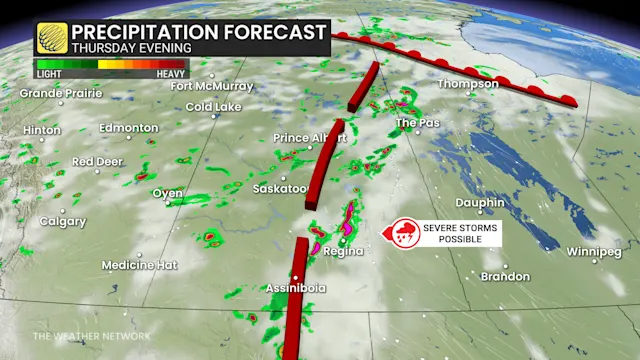 Renewed storm threat with risk of strong winds, large hail over the ...