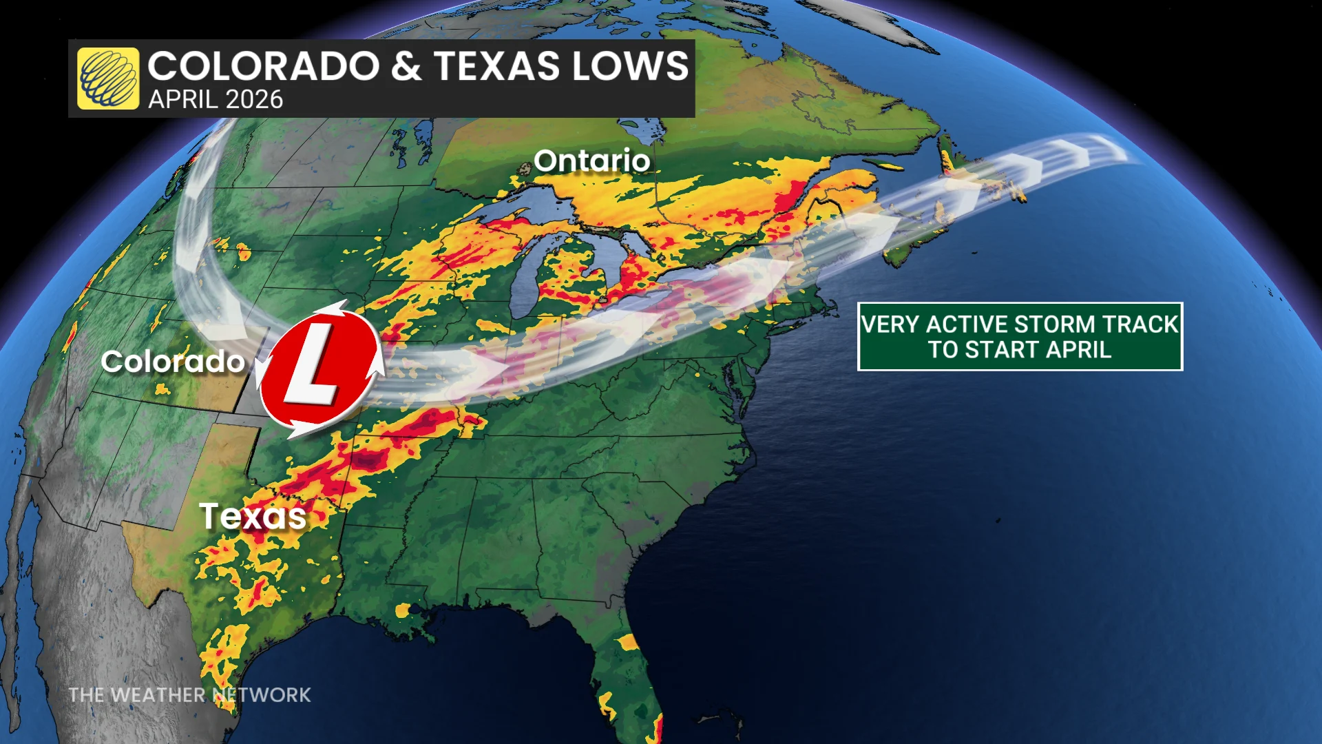 April 2026 Colorado and Texas lows