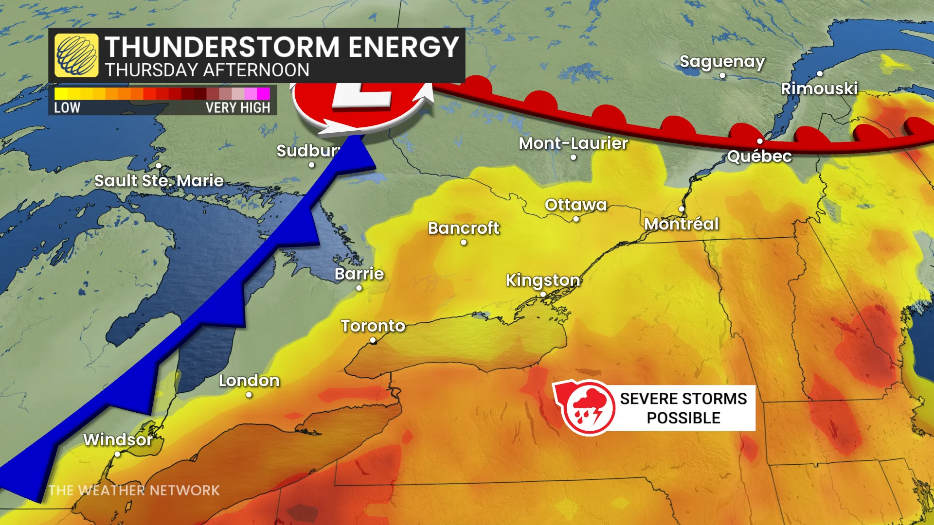 Baron - Thunderstorm energy Thursday Ontario - July 15