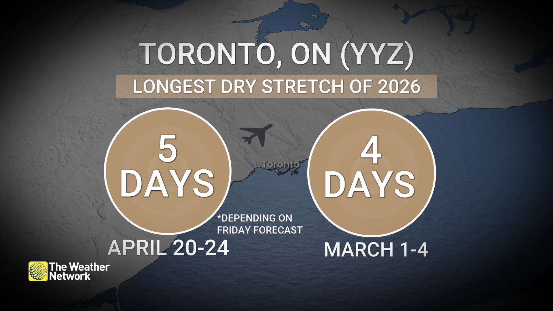 Baron - Toronto longest dry stretch of 2026 - April 22