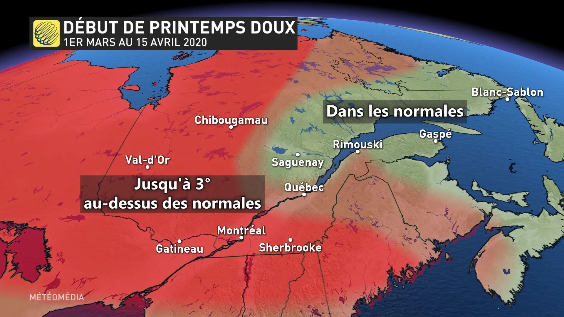 temp 1er mars au 15 avril