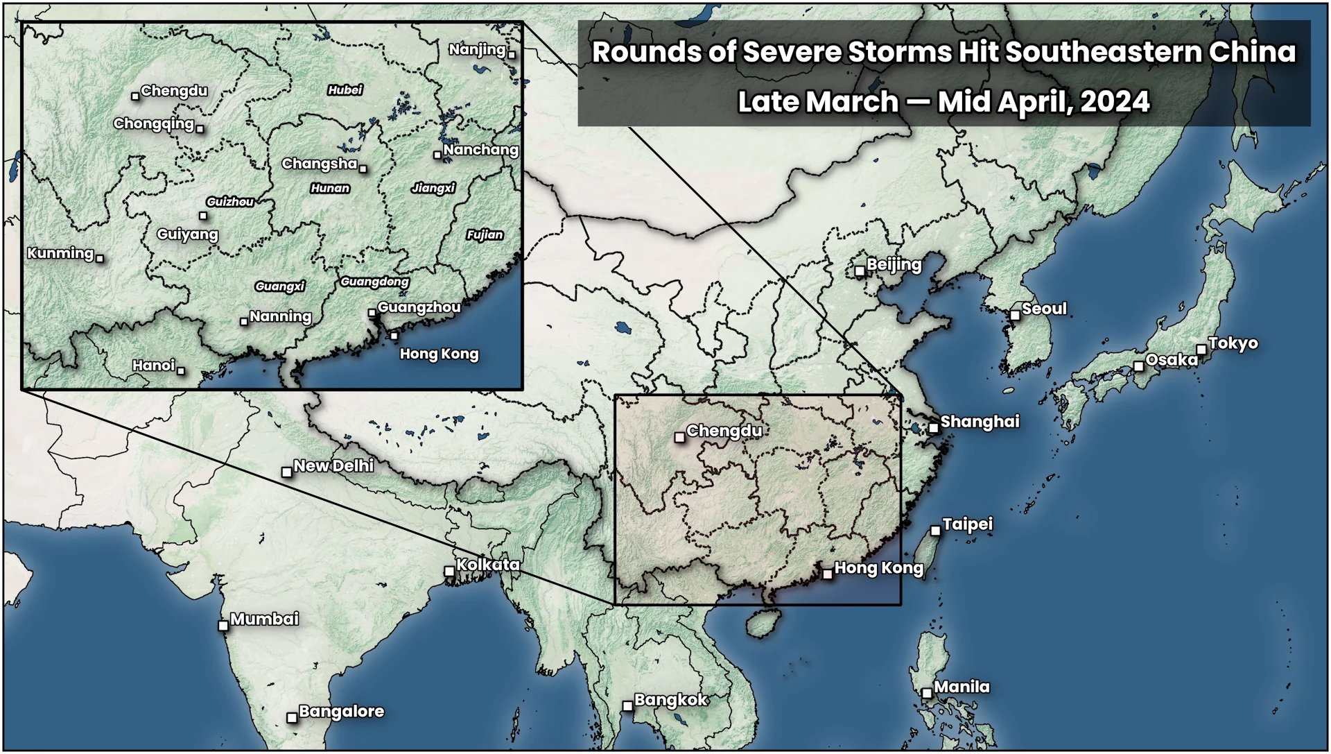 china severe weather locator map