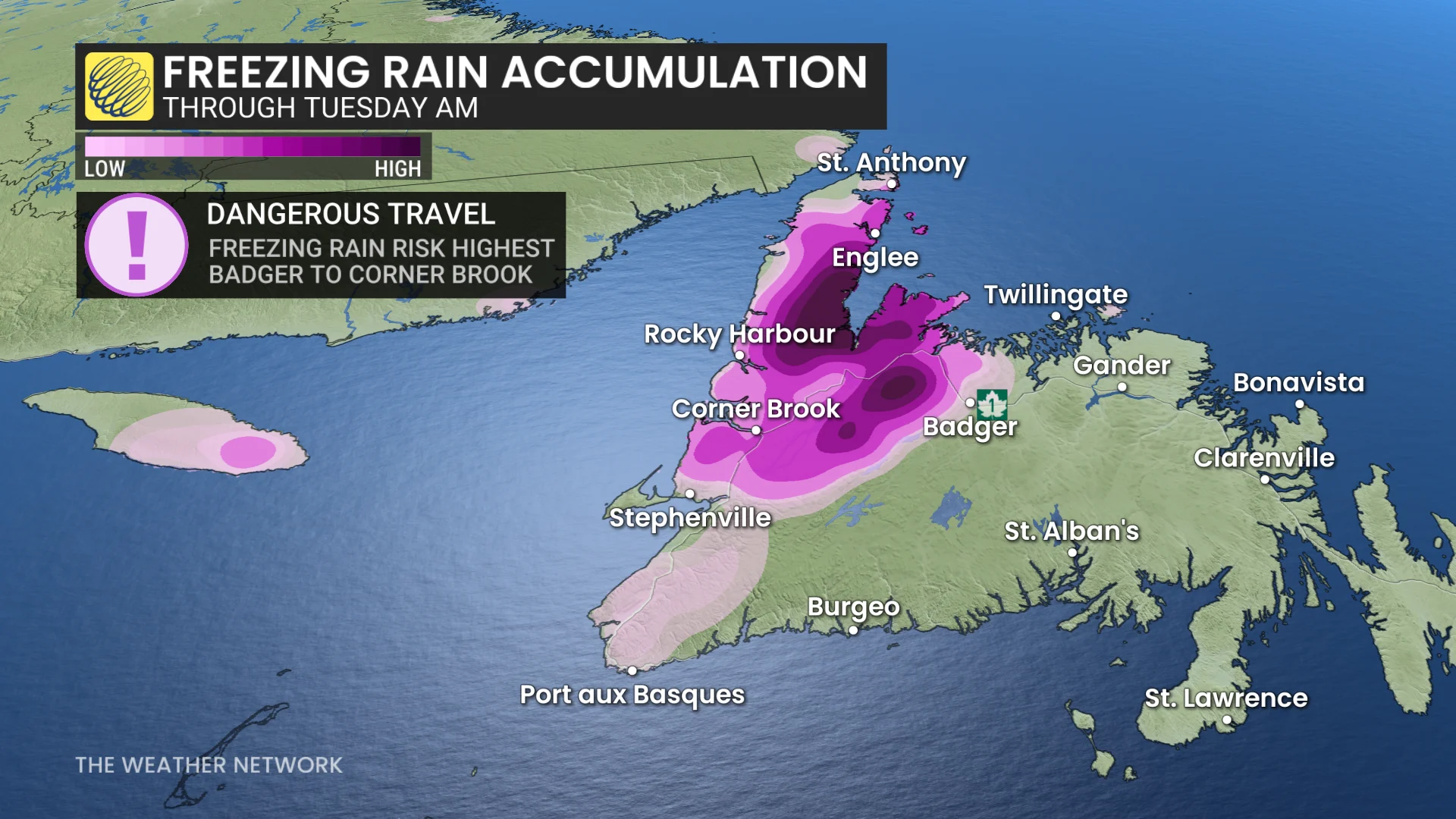 Baron - NL freezing rain through Tuesday - April 14