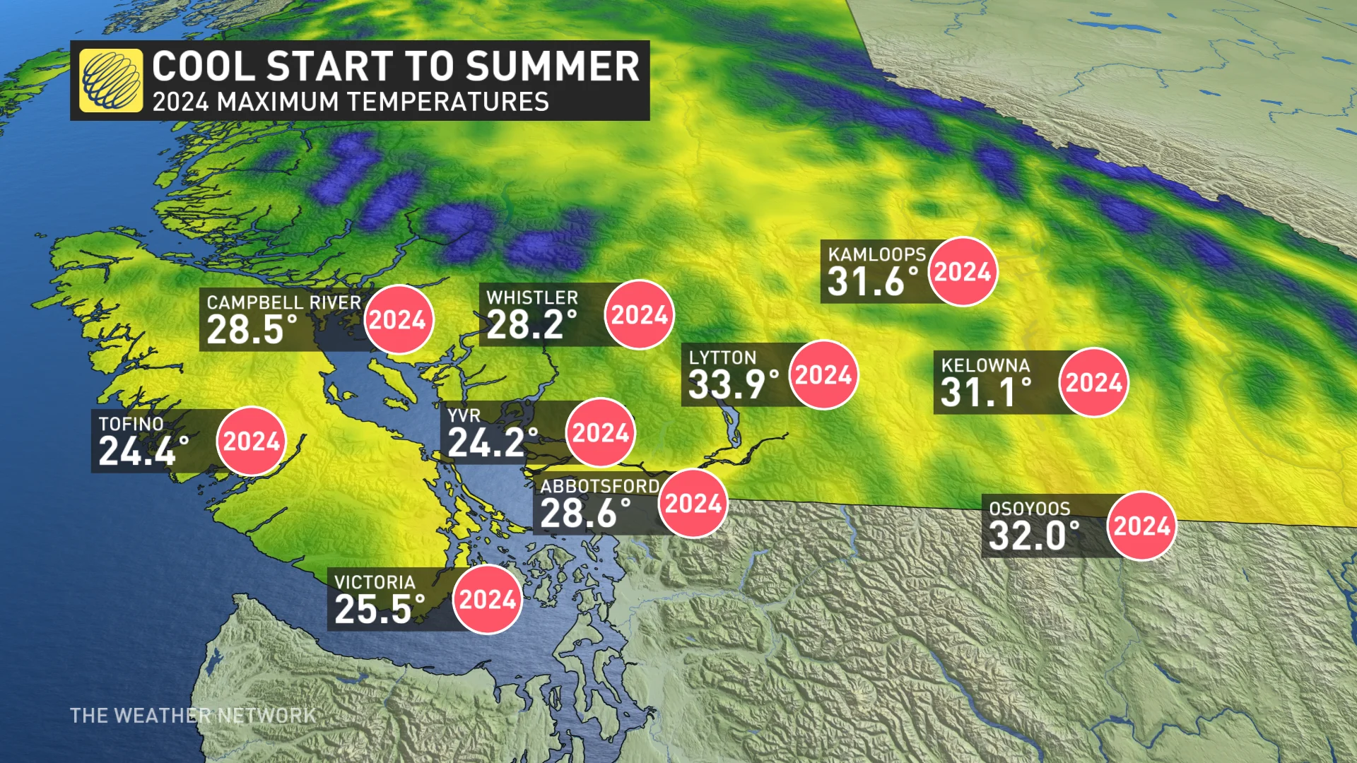 B.C. cool start to summer