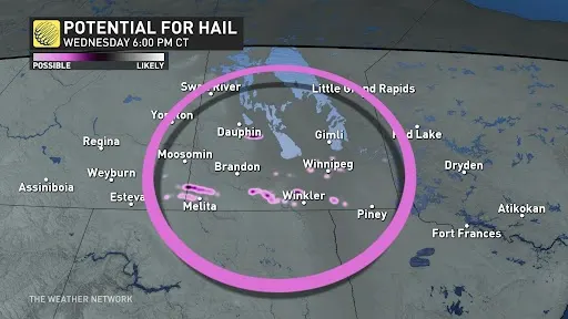 Potential for hail