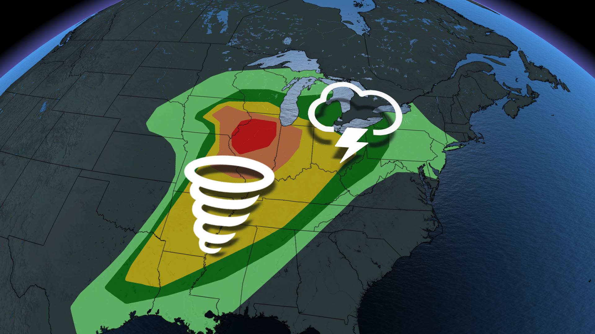 Severe weather threat targets 70 million Americans - The Weather Network