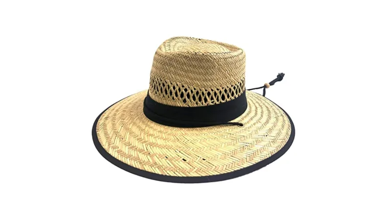 Men's Straw Sun Hat Lifeguard Hat For Beach Ocean Boating Fishing And  Outdoor Summer Panama Sun Hat