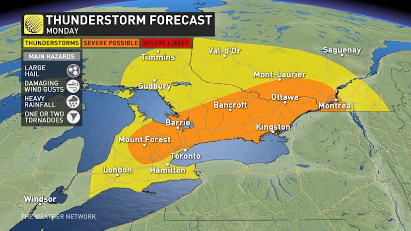 Severe storms move through parts of eastern Ontario and southern Quebec ...