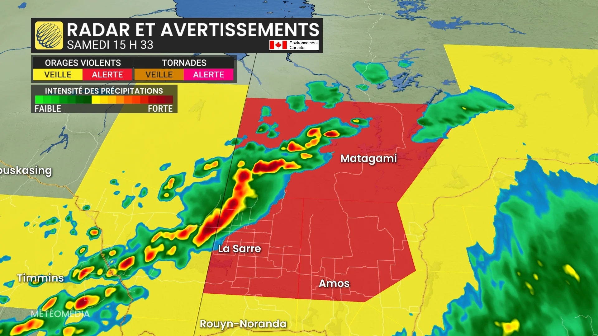 Orages violents et risque de tornades ce samedi : voyez où