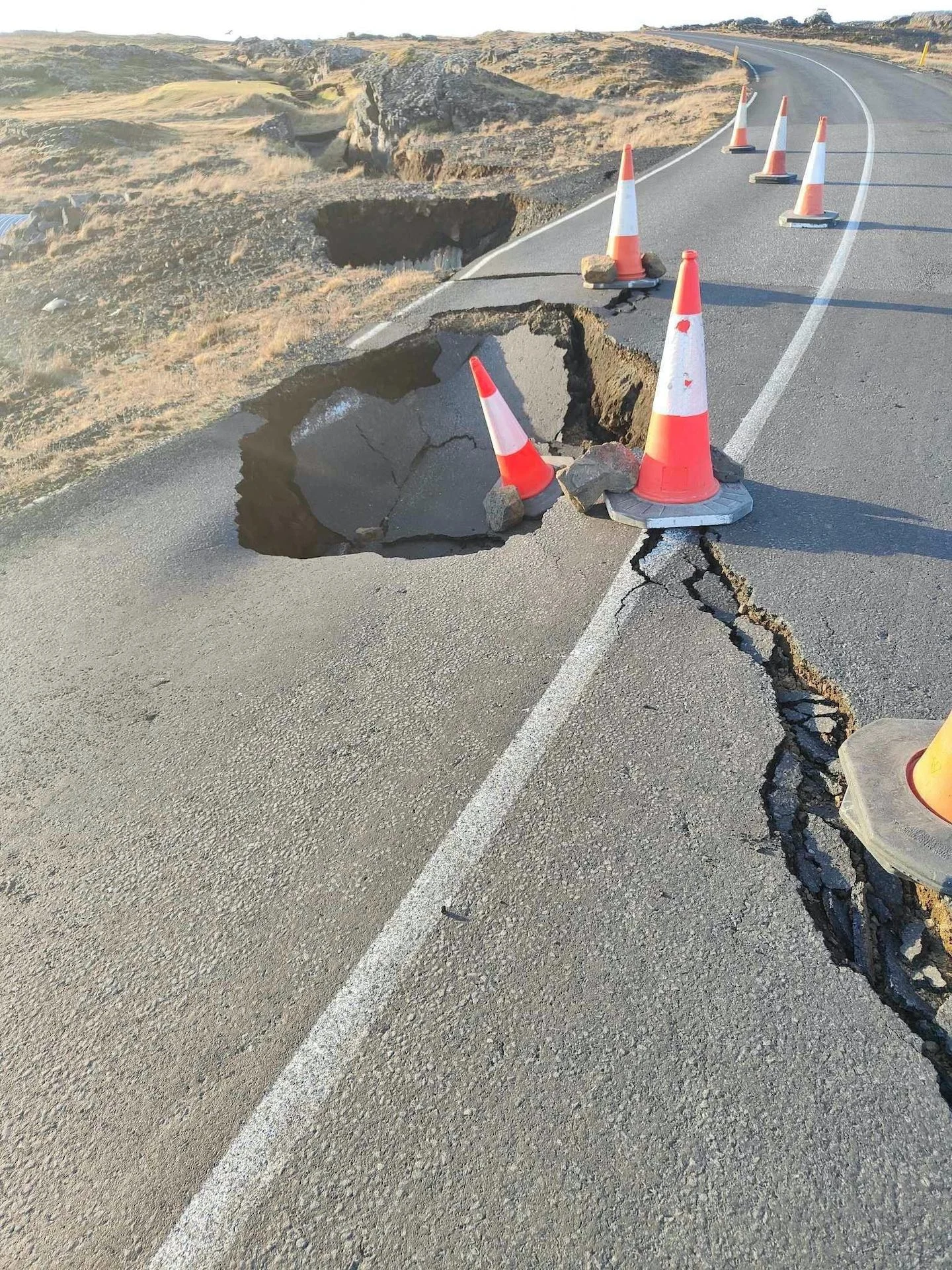 ICELAND-VOLCANO/ Road Administration of Iceland via Facebook/ Handout via REUTERS